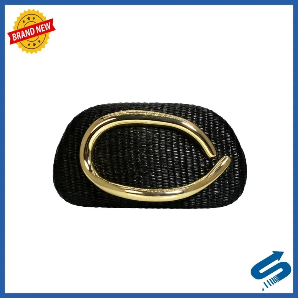 Straw Woven Clutch Purse Metal Handle Chain Crossbody Shoulder Bag Elegant